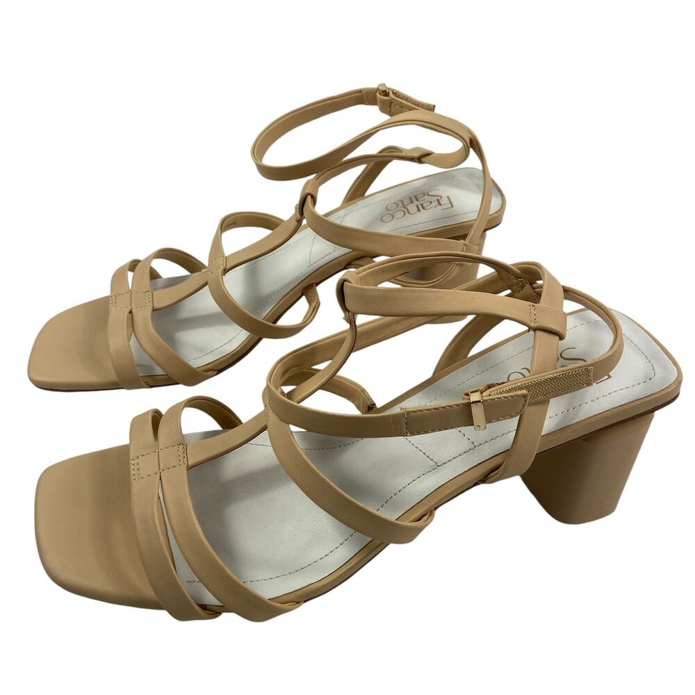 Franco Sarto Laina Strappy Sandals  Block Heels Sandals Women's Size 10M